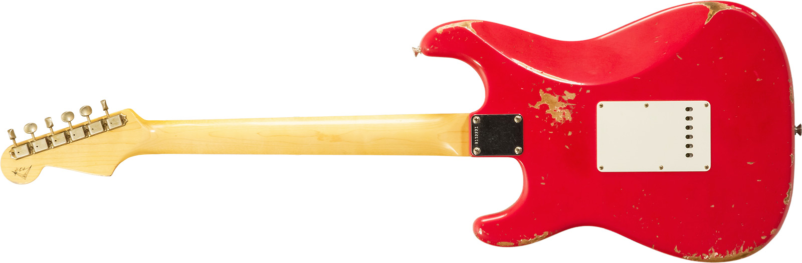 Fender Custom Shop Strat 1961 Masterbuilt K.mcmillin 3s Trem Abw #r132221 - Relic Fiesta Red - Str shape electric guitar - Variation 2