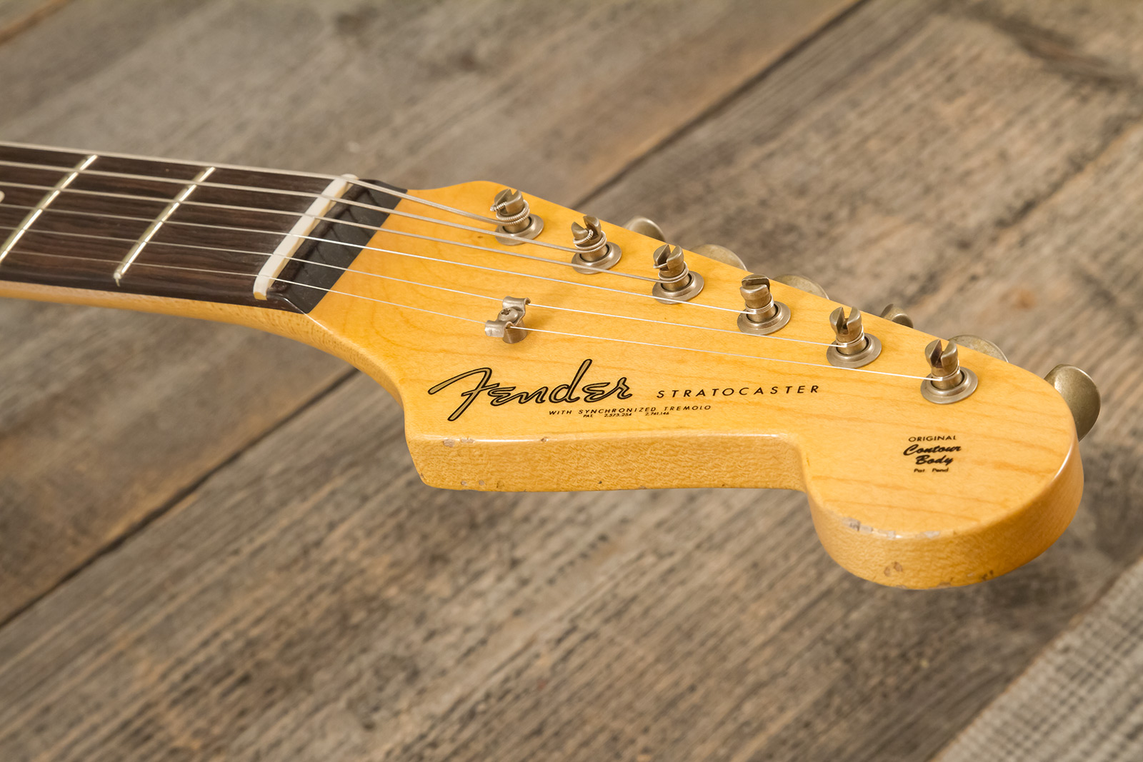 Fender Custom Shop Strat 1961 Masterbuilt K.mcmillin 3s Trem Abw #r132221 - Relic Fiesta Red - Str shape electric guitar - Variation 8