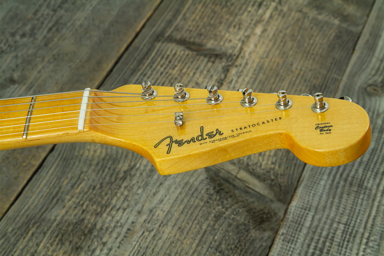 Fender Custom Shop Strat 1962 Vintage Custom 3s Trem Mn - Time Capsule Sherwood Green Metallic - Str shape electric guitar - Variation 17