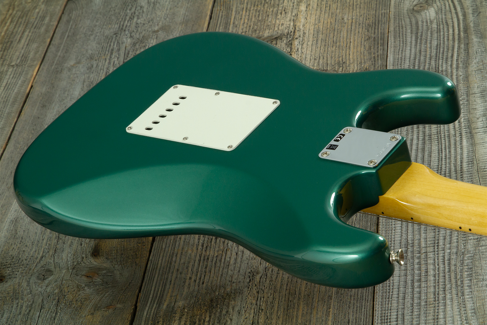 Fender Custom Shop Strat 1962 Vintage Custom 3s Trem Mn - Time Capsule Sherwood Green Metallic - Str shape electric guitar - Variation 18