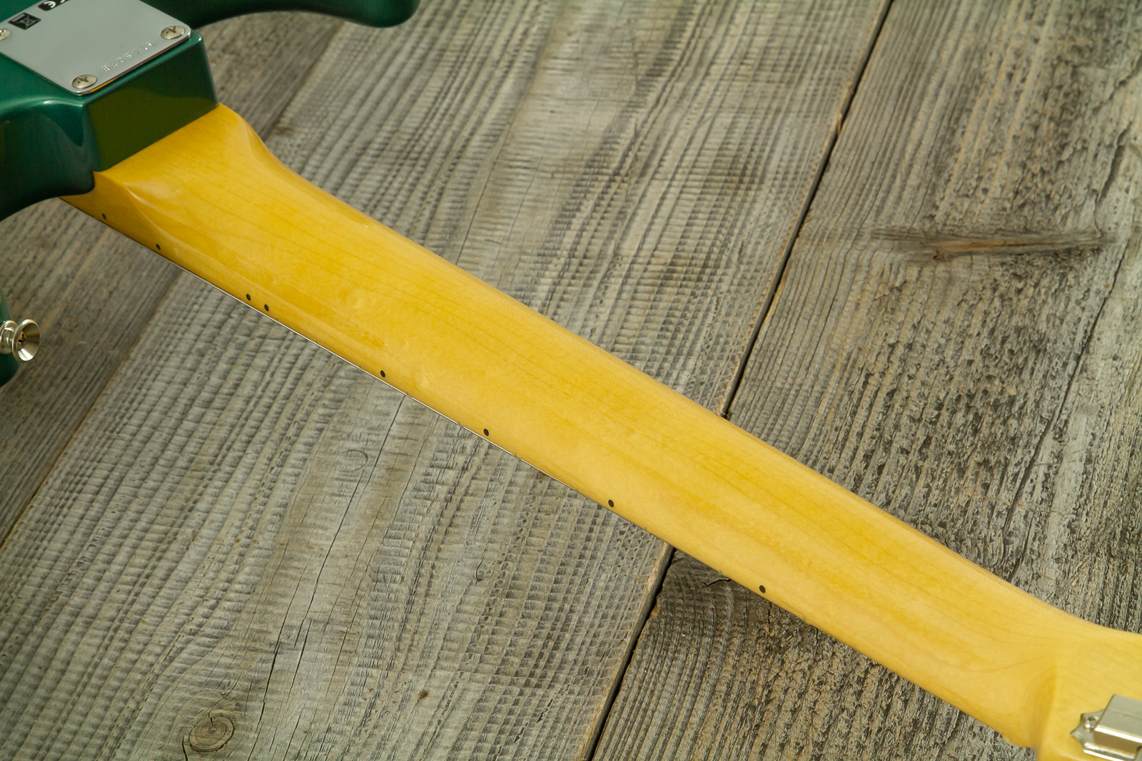 Fender Custom Shop Strat 1962 Vintage Custom 3s Trem Mn - Time Capsule Sherwood Green Metallic - Str shape electric guitar - Variation 20