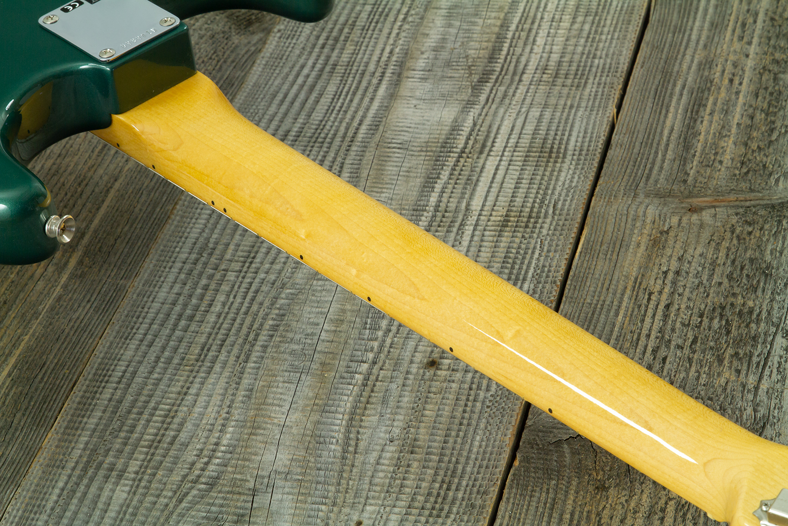 Fender Custom Shop Strat 1962 Vintage Custom 3s Trem Mn #r146869 - Time Capsule Sherwood Green Metallic - Str shape electric guitar - Variation 9