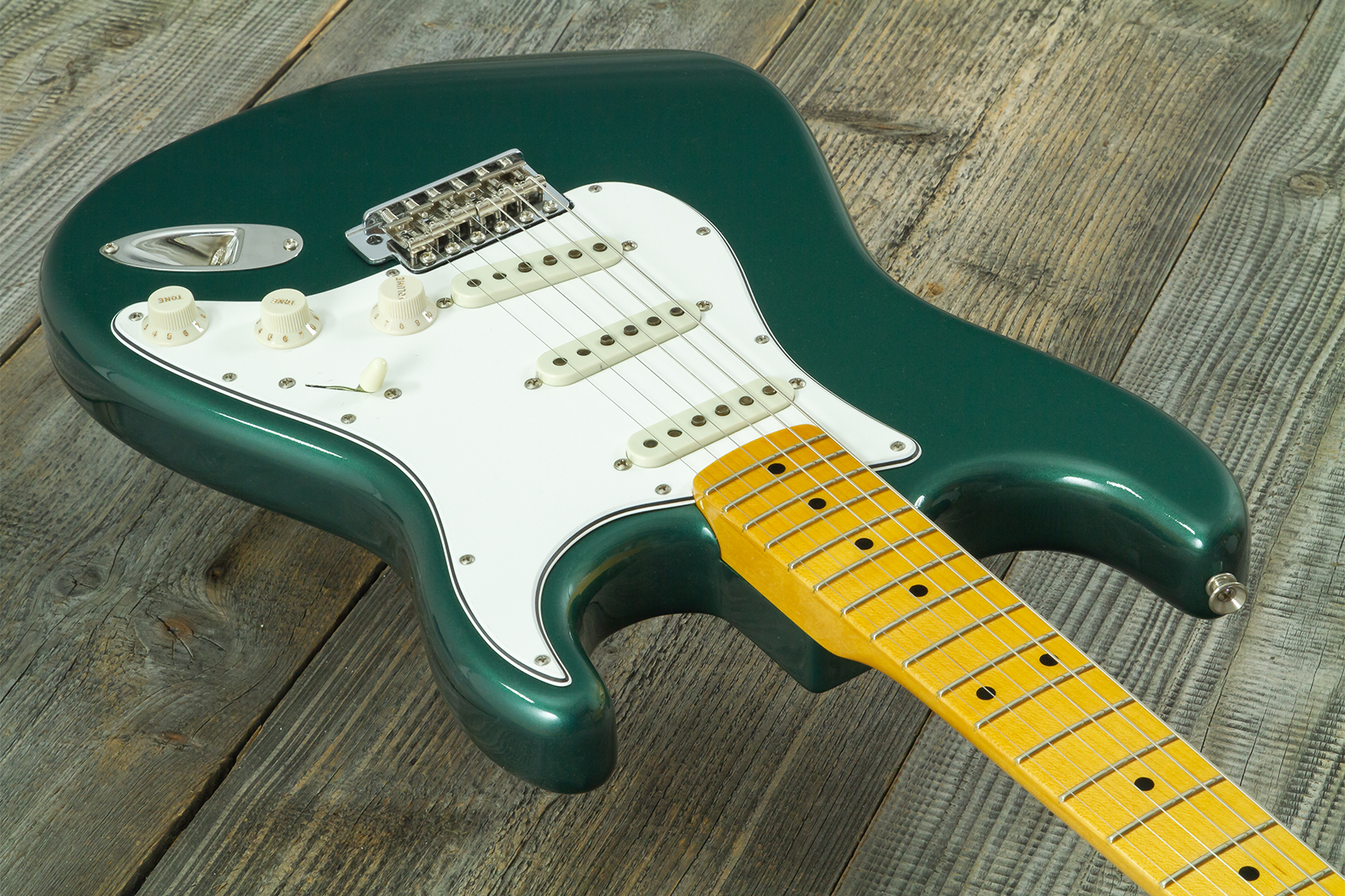Fender Custom Shop Strat 1962 Vintage Custom 3s Trem Mn #r146869 - Time Capsule Sherwood Green Metallic - Str shape electric guitar - Variation 2