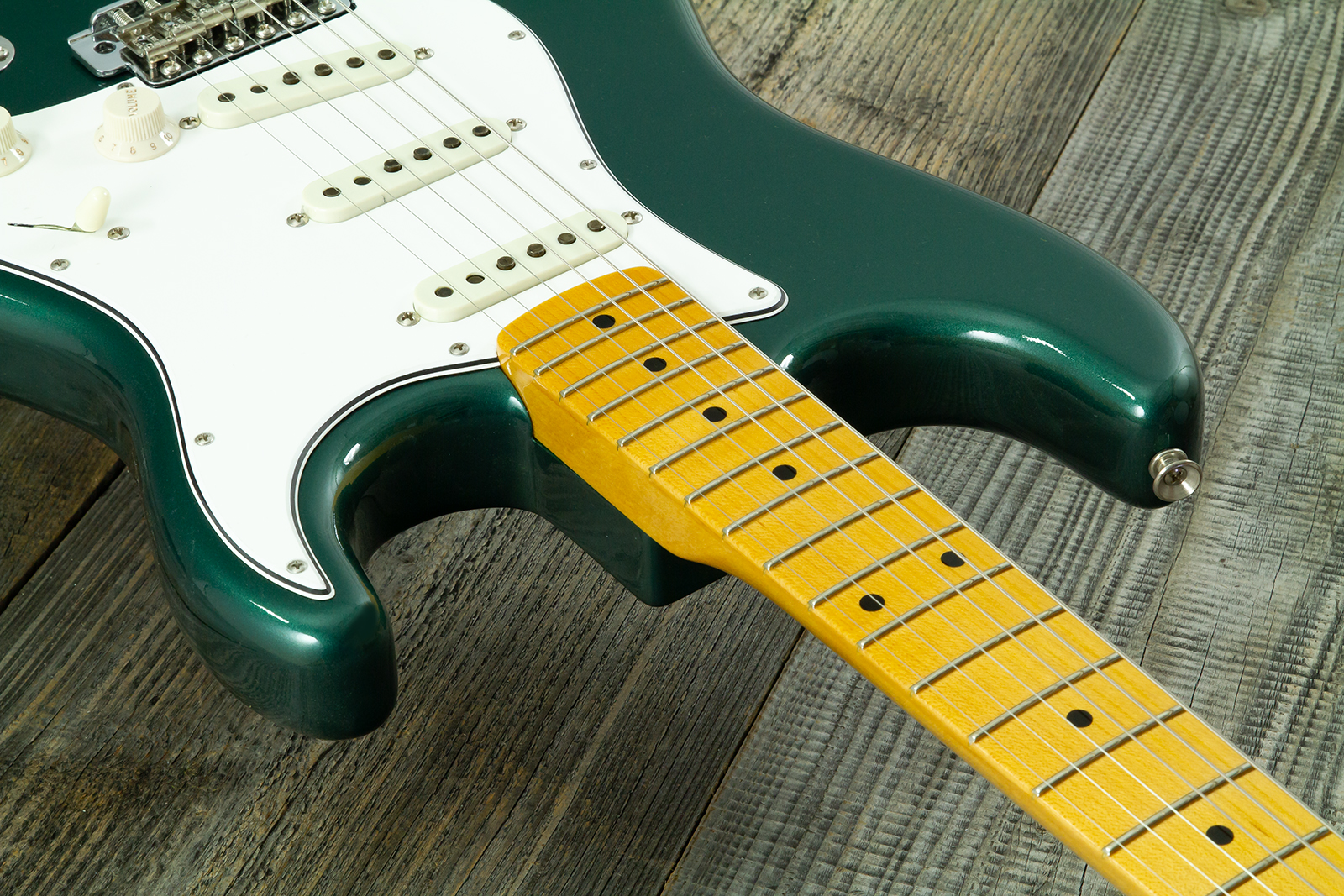 Fender Custom Shop Strat 1962 Vintage Custom 3s Trem Mn #r146869 - Time Capsule Sherwood Green Metallic - Str shape electric guitar - Variation 4