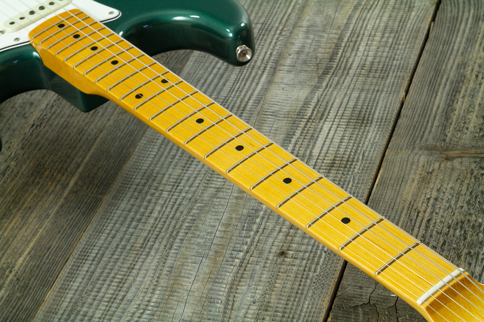 Fender Custom Shop Strat 1962 Vintage Custom 3s Trem Mn #r146869 - Time Capsule Sherwood Green Metallic - Str shape electric guitar - Variation 5