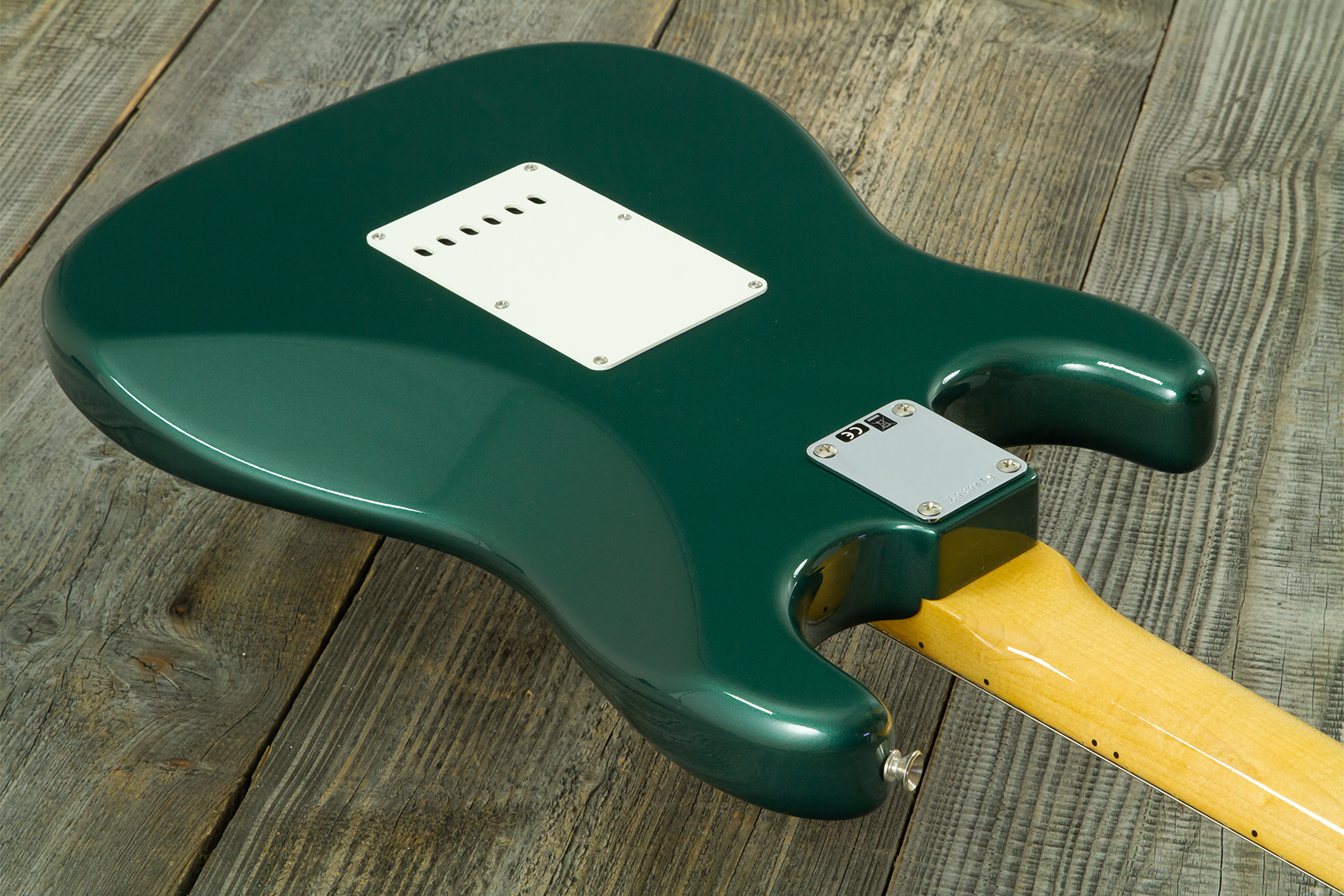 Fender Custom Shop Strat 1962 Vintage Custom 3s Trem Mn #r146869 - Time Capsule Sherwood Green Metallic - Str shape electric guitar - Variation 7