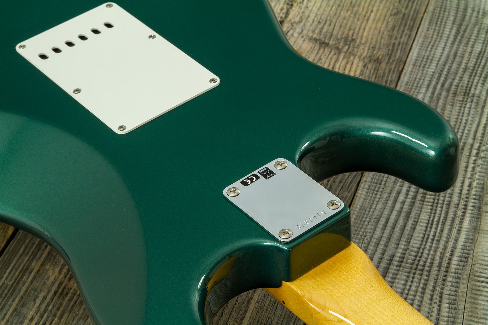 Fender Custom Shop Strat 1962 Vintage Custom 3s Trem Mn #r146869 - Time Capsule Sherwood Green Metallic - Str shape electric guitar - Variation 8