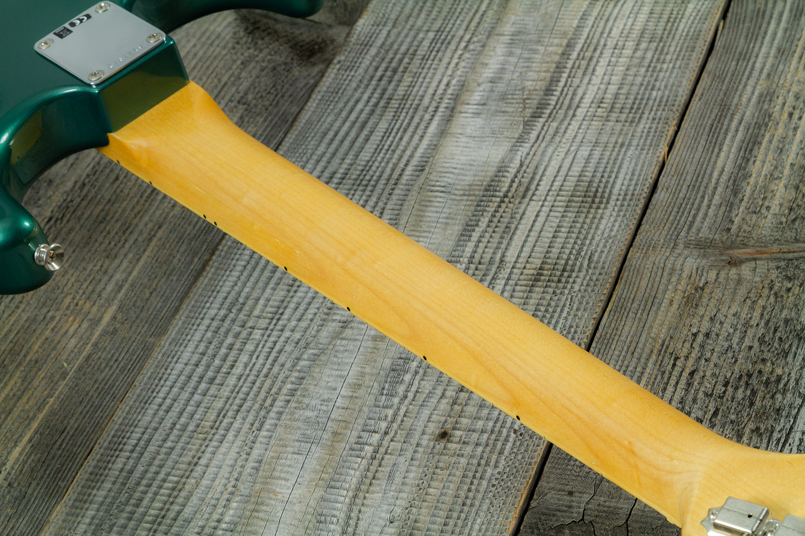 Fender Custom Shop Strat 1962 Vintage Custom 3s Trem Mn #r147972 - Time Capsule Sherwood Green Metallic - Str shape electric guitar - Variation 10