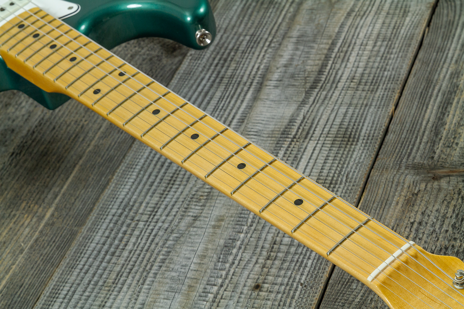 Fender Custom Shop Strat 1962 Vintage Custom 3s Trem Mn #r147972 - Time Capsule Sherwood Green Metallic - Str shape electric guitar - Variation 6