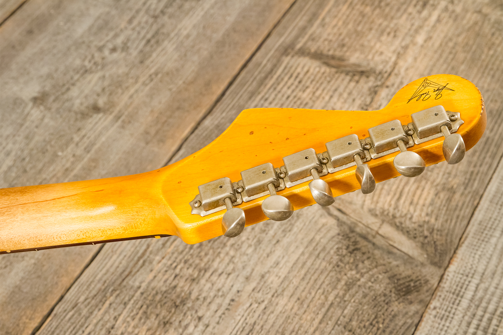 Fender Custom Shop Strat 1963 3s Trem Rw #r139911 - Relic Lake Placid Blue - Str shape electric guitar - Variation 11