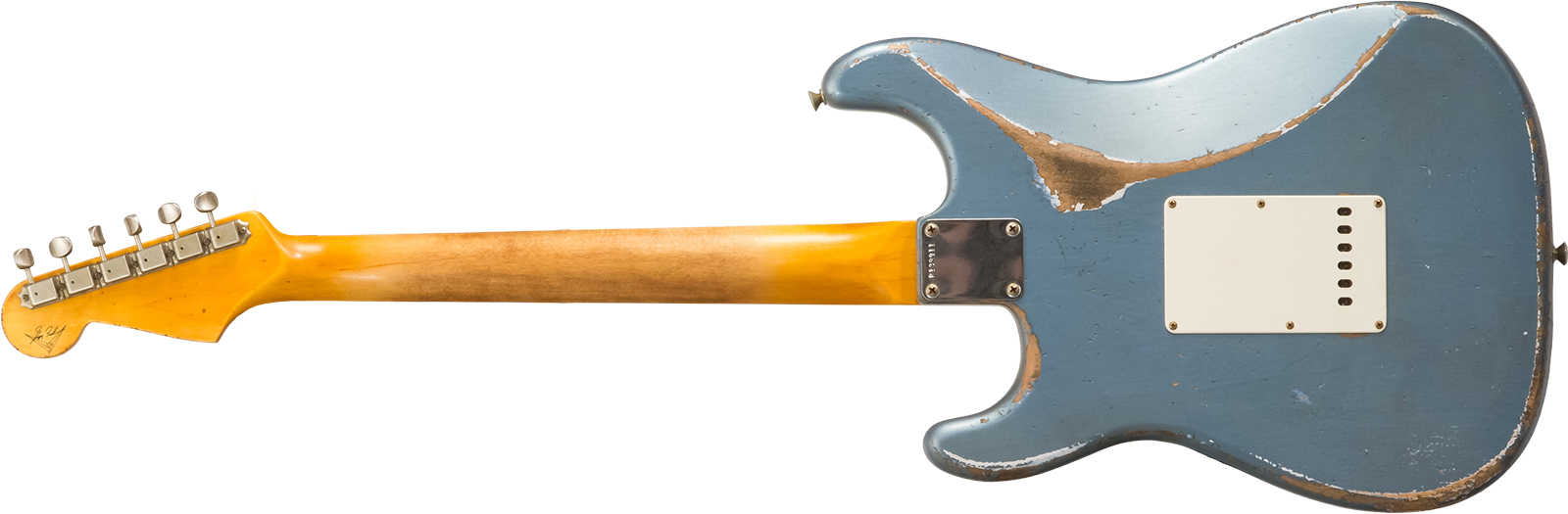 Fender Custom Shop Strat 1963 3s Trem Rw #r139911 - Relic Lake Placid Blue - Str shape electric guitar - Variation 1