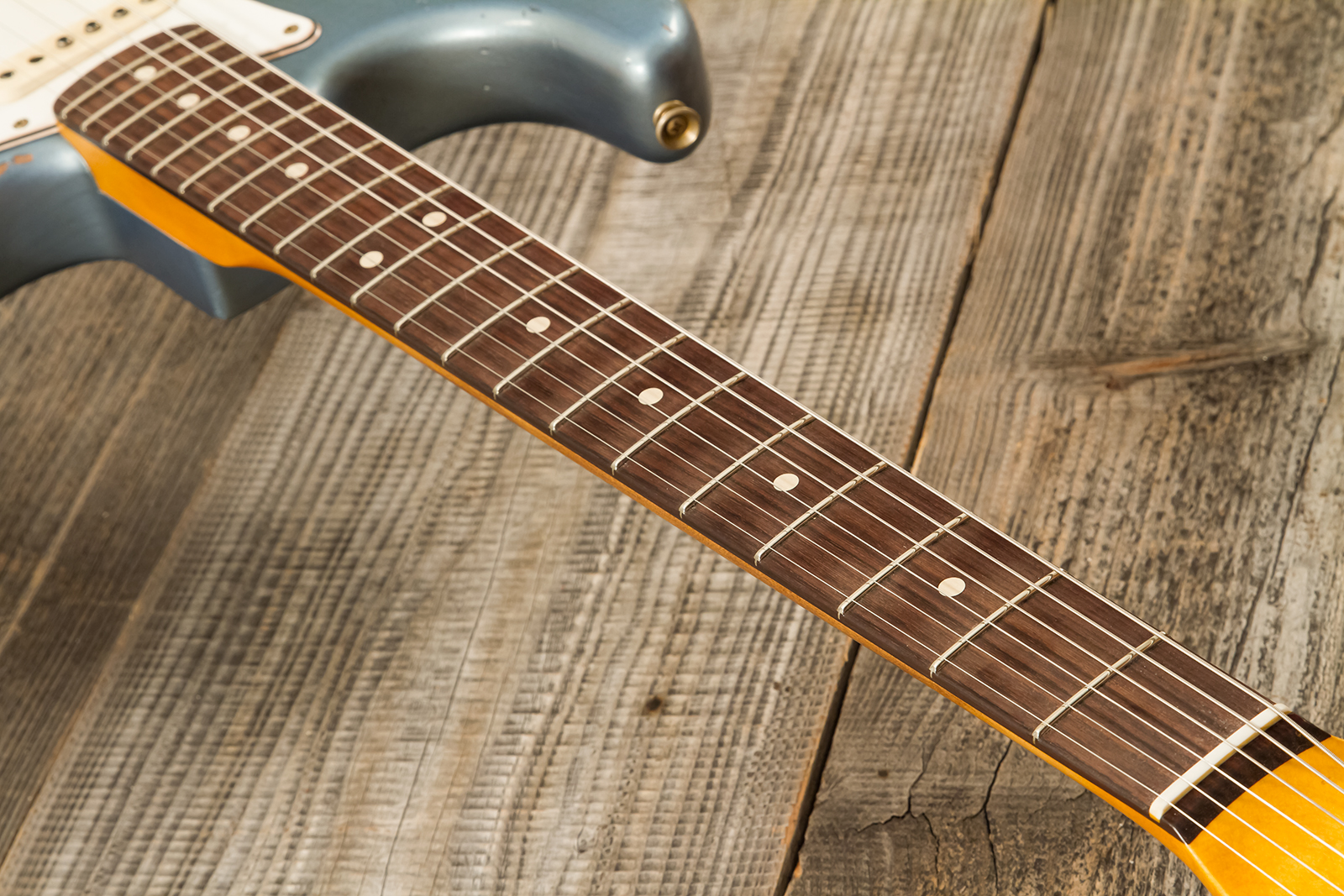Fender Custom Shop Strat 1963 3s Trem Rw #r139911 - Relic Lake Placid Blue - Str shape electric guitar - Variation 5