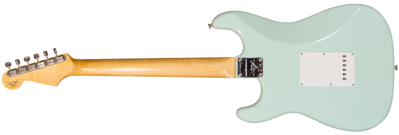 Fender Custom Shop Strat 1964 3s Trem Rw #cz570381 - Journeyman Relic Aged Surf Green - Str shape electric guitar - Variation 1