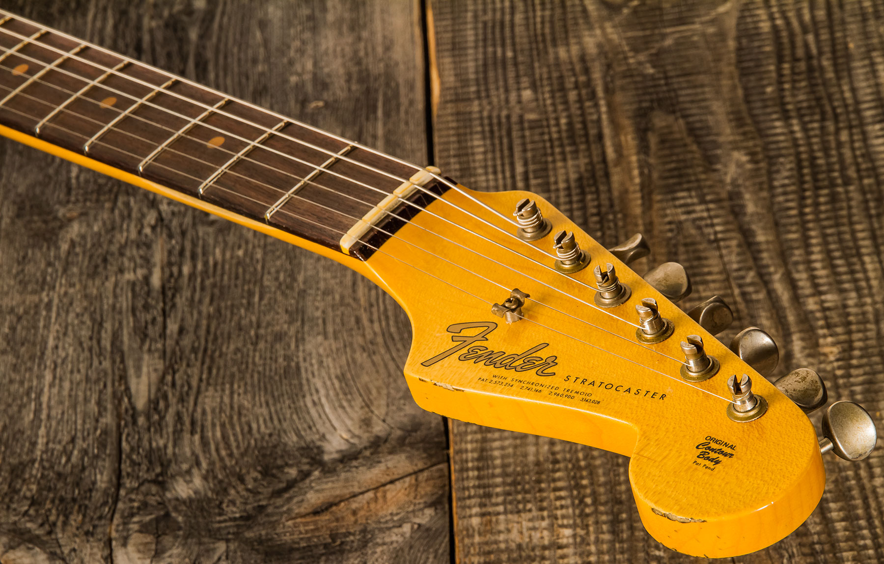 Fender Custom Shop Strat 1964 3s Trem Rw - Journeyman Relic Target 3-color Sunburst - Str shape electric guitar - Variation 4