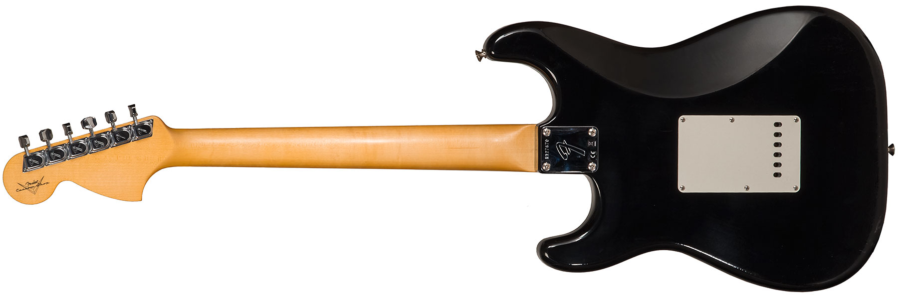 Fender Custom Shop Strat 1969 3s Trem Mn #r127670 - Closet Classic Black - Str shape electric guitar - Variation 1