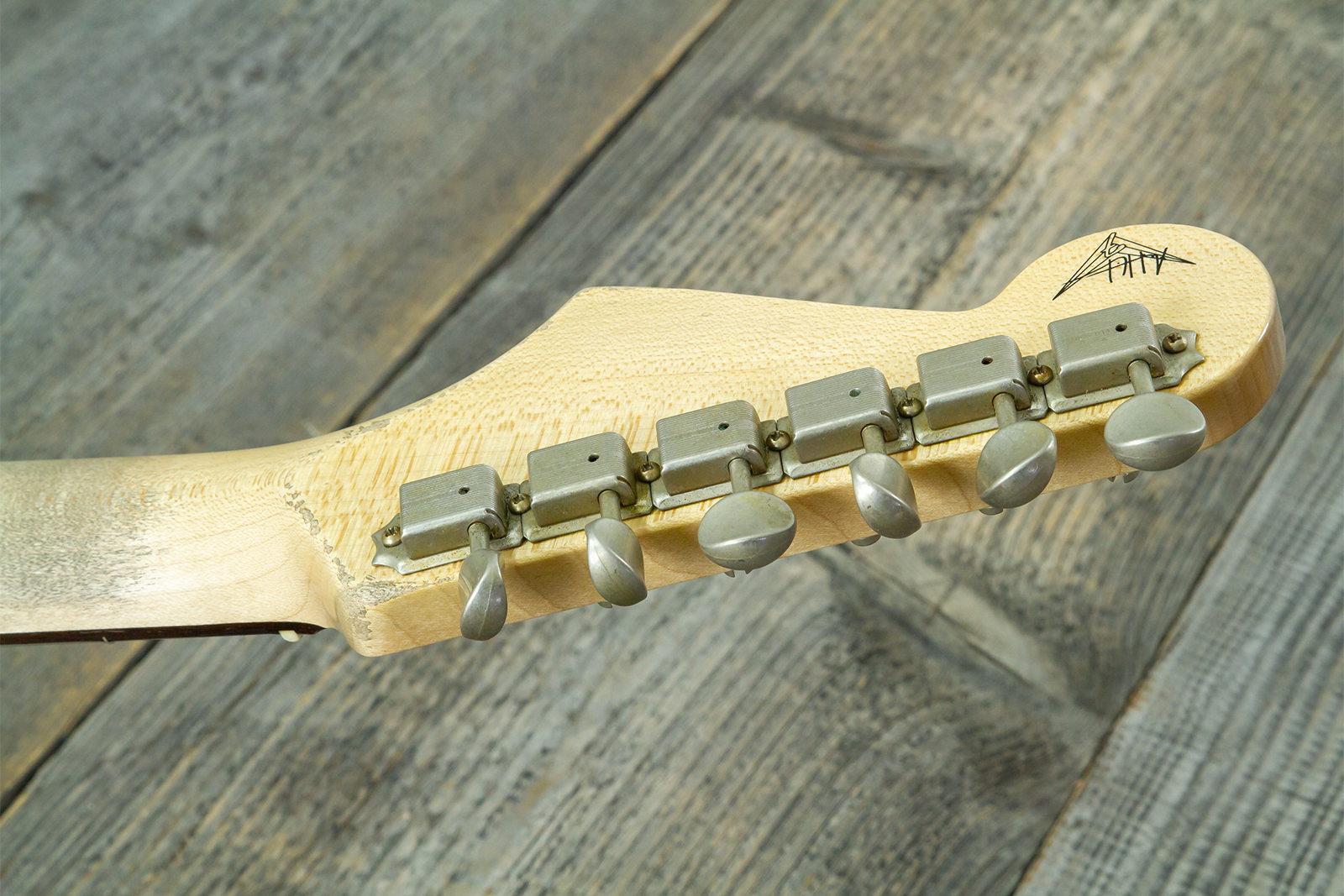 Fender Custom Shop Strat 60s Mb A.hicks 3s Trem Rw #4681 #ah0416 - Relic 3-color Sunburst - Str shape electric guitar - Variation 12