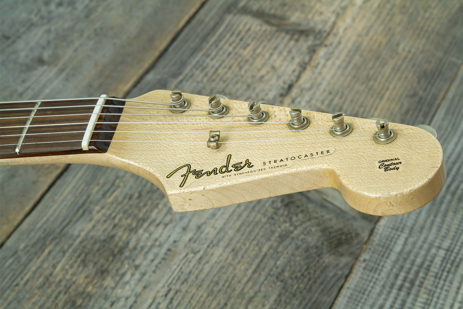 Fender Custom Shop Strat 60s Mb A.hicks 3s Trem Rw #4681 #ah0416 - Relic 3-color Sunburst - Str shape electric guitar - Variation 7