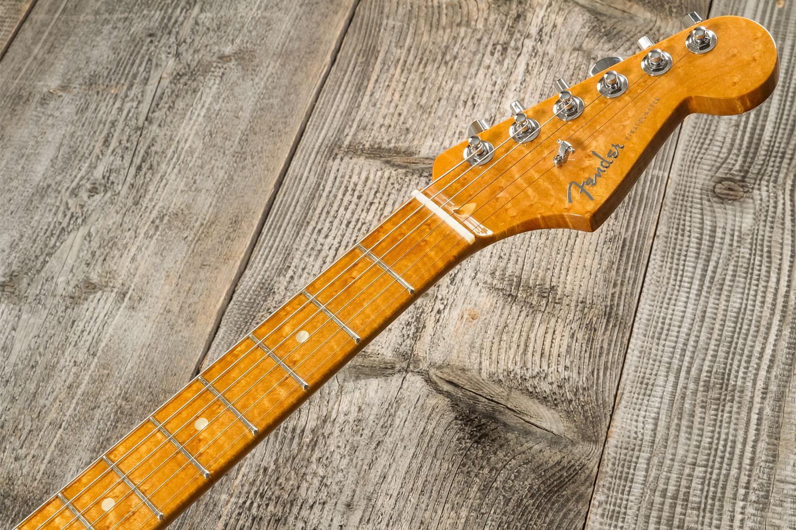 Fender Custom Shop Strat American Custom 3s Trem Mn #xn15899 - Nos Ebony Transparent - Str shape electric guitar - Variation 7