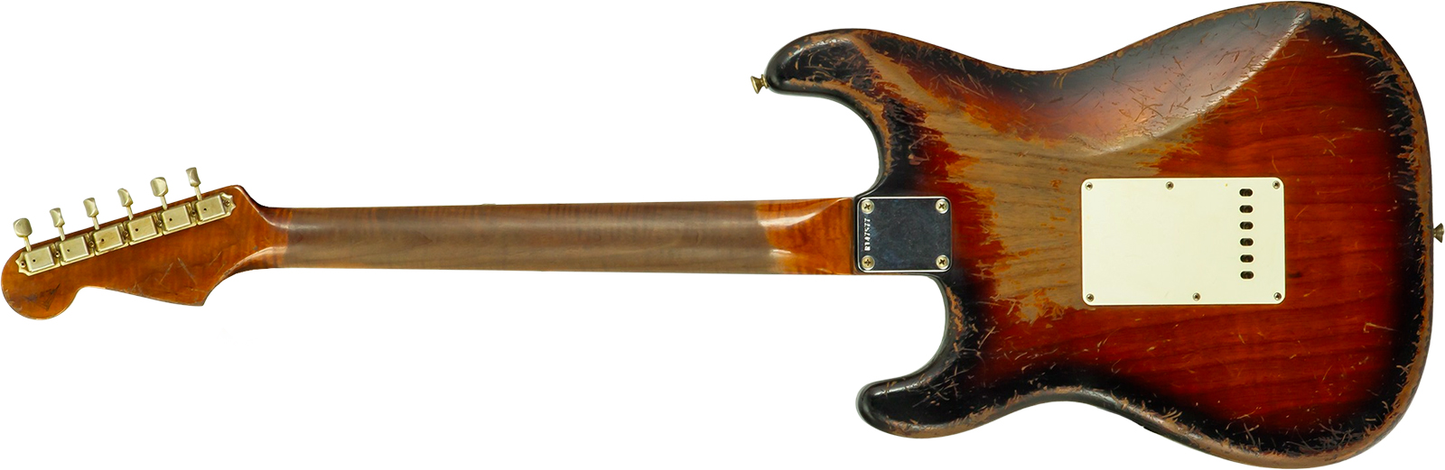 Fender Custom Shop Strat Late 1959 Mb A.macnutt 3s Trem Rw #r147577 - Heavy Relic 2-color Sunburst - Str shape electric guitar - Variation 1