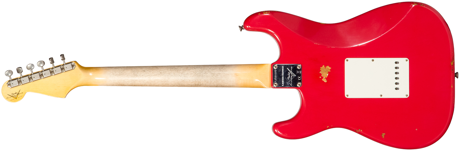 Fender Custom Shop Strat Late 1964 3s Trem Rw #cz568395 - Relic Aged Fiesta Red - Str shape electric guitar - Variation 1