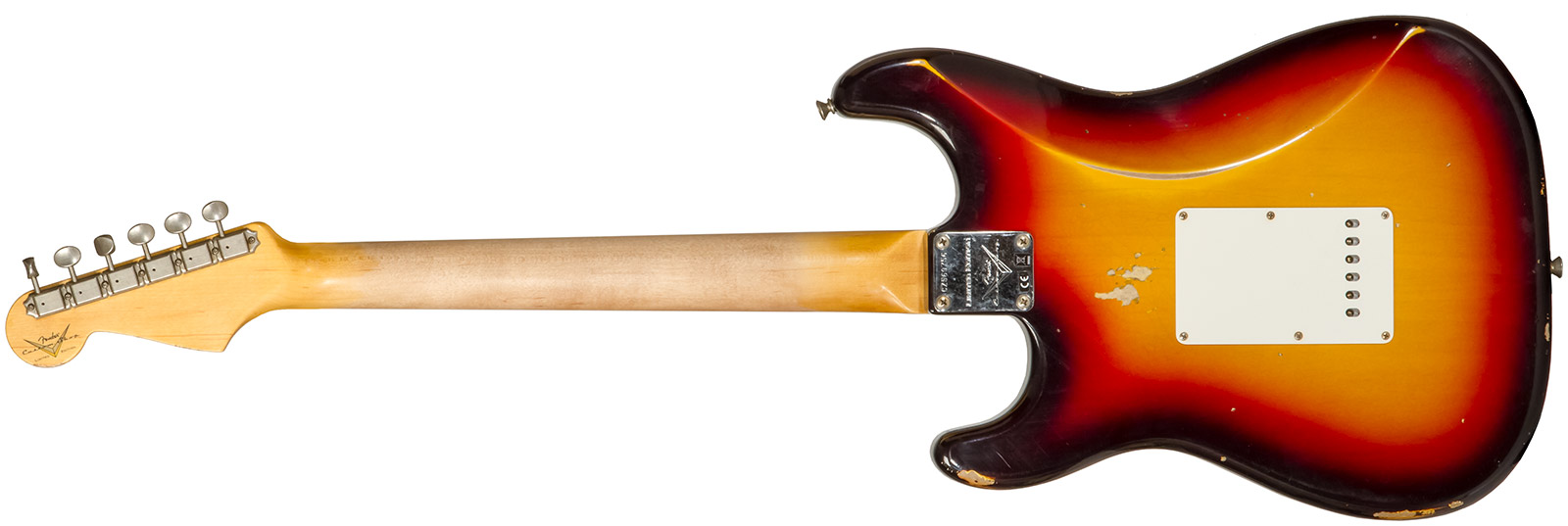 Fender Custom Shop Strat Late 1964 3s Trem Rw #cz569756 - Relic Target 3-color Sunburst - Str shape electric guitar - Variation 1