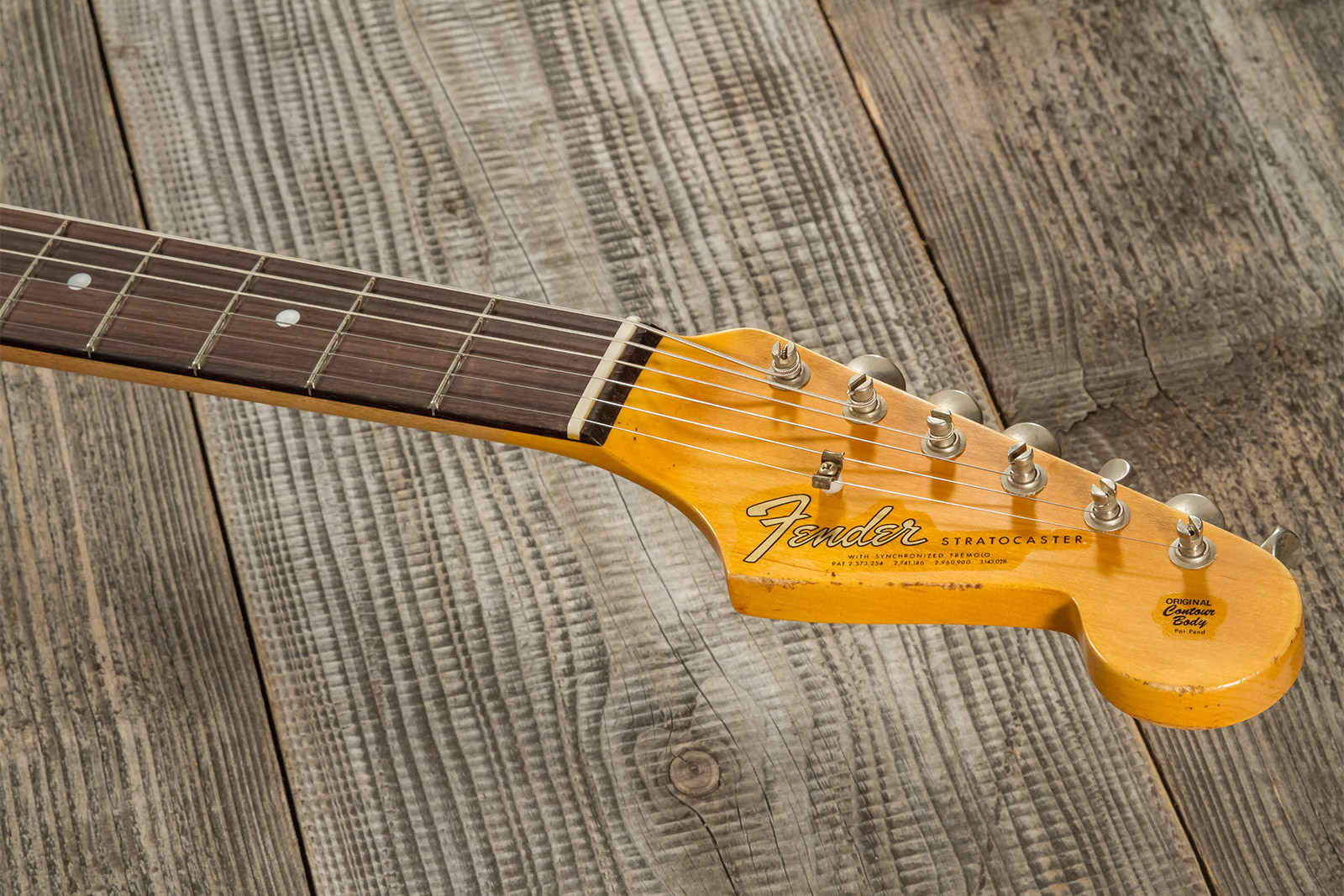 Fender Custom Shop Strat Late 1964 3s Trem Rw #cz569756 - Relic Target 3-color Sunburst - Str shape electric guitar - Variation 8