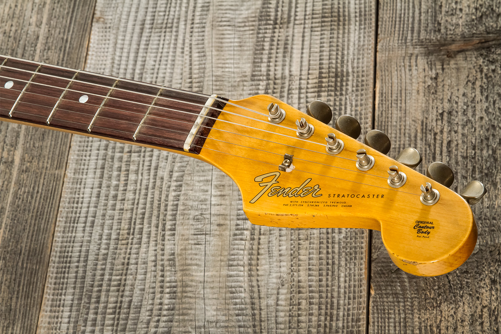 Fender Custom Shop Strat Late 1964 3s Trem Rw #cz569925 - Relic Target 3-color Sunburst - Str shape electric guitar - Variation 7