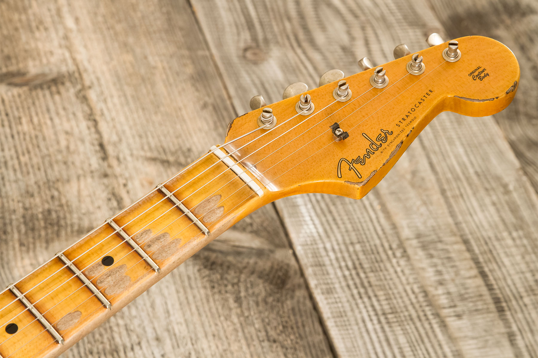 Fender Custom Shop Strat Poblano 3s Trem Mn #cz579424 - Super Heavy Relic Black - Str shape electric guitar - Variation 13