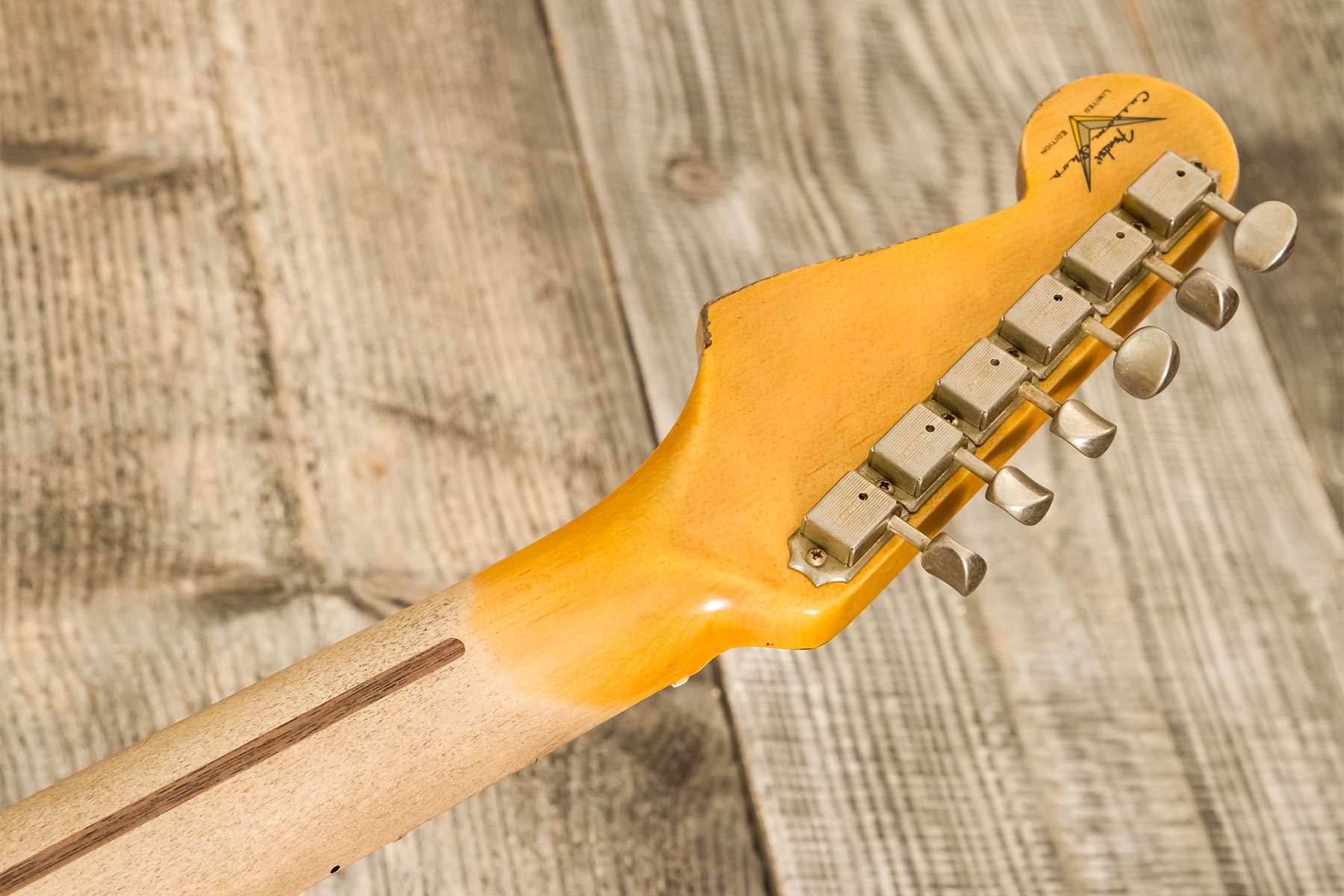 Fender Custom Shop Strat Poblano 3s Trem Mn #cz579424 - Super Heavy Relic Black - Str shape electric guitar - Variation 14
