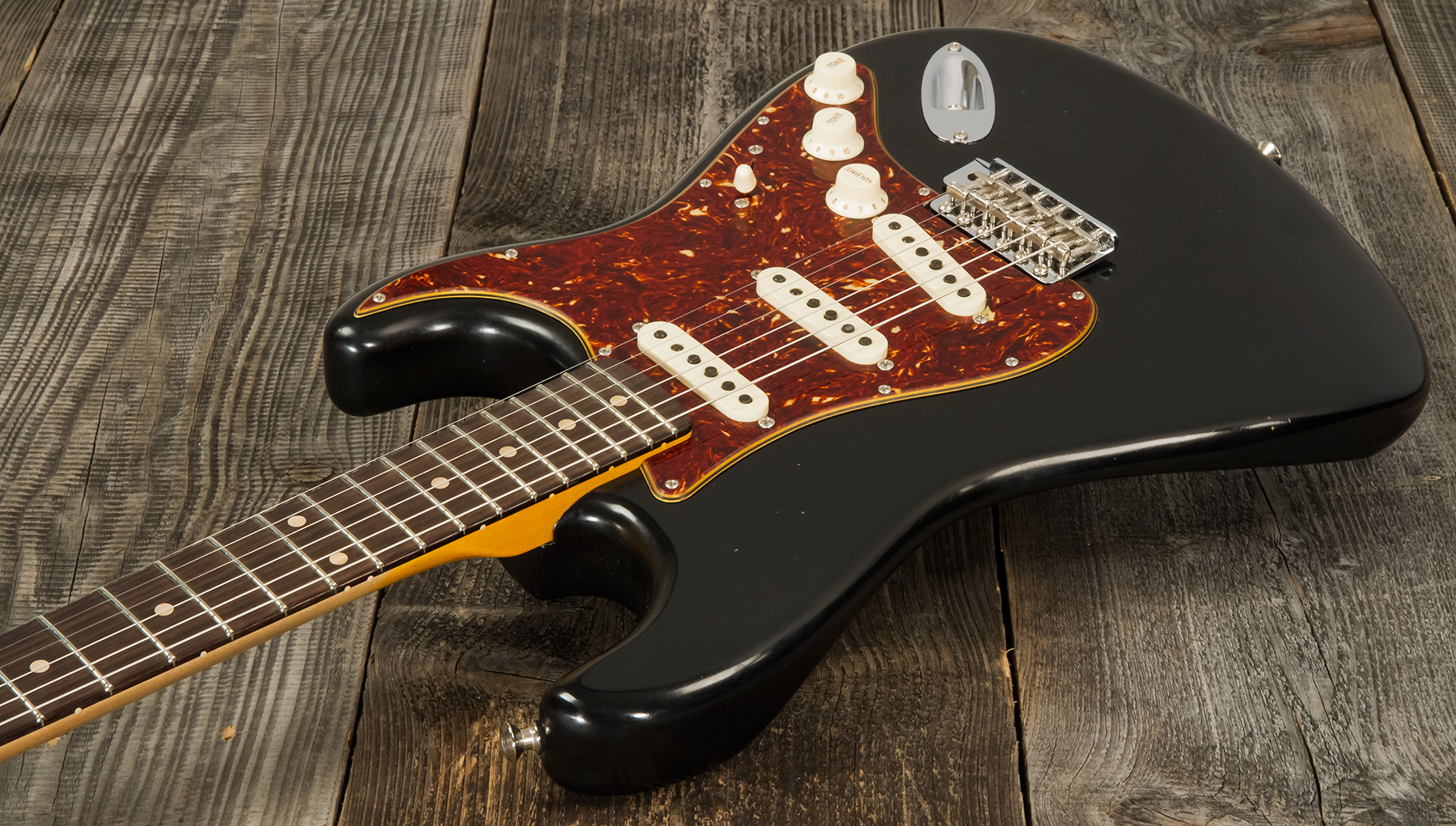 Fender Custom Shop Strat Postmodern 3s Trem Rw #xn13616 - Journeyman Relic Aged Black - Str shape electric guitar - Variation 2