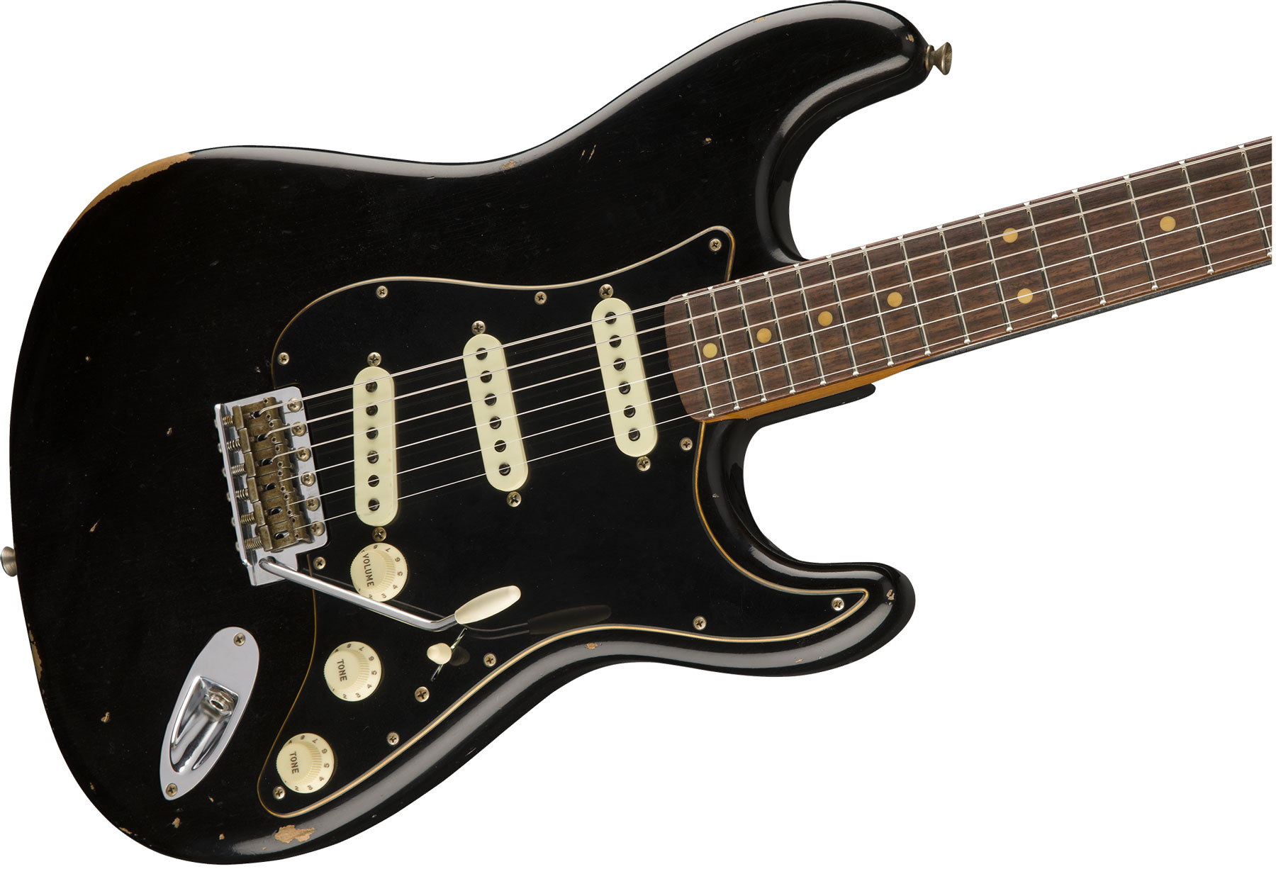 Fender Custom Shop Roasted DualMag Stratocaster relic black Solid