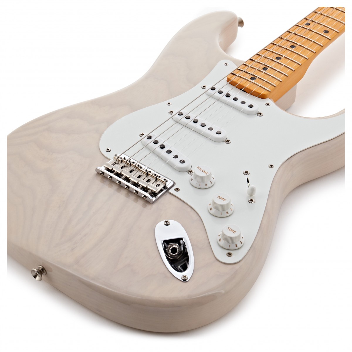 Fender Custom Shop Strat Vintage Custom 1955 Hardtail 3s Ht Mn - Time Capsule Package White Blonde - Str shape electric guitar - Variation 3