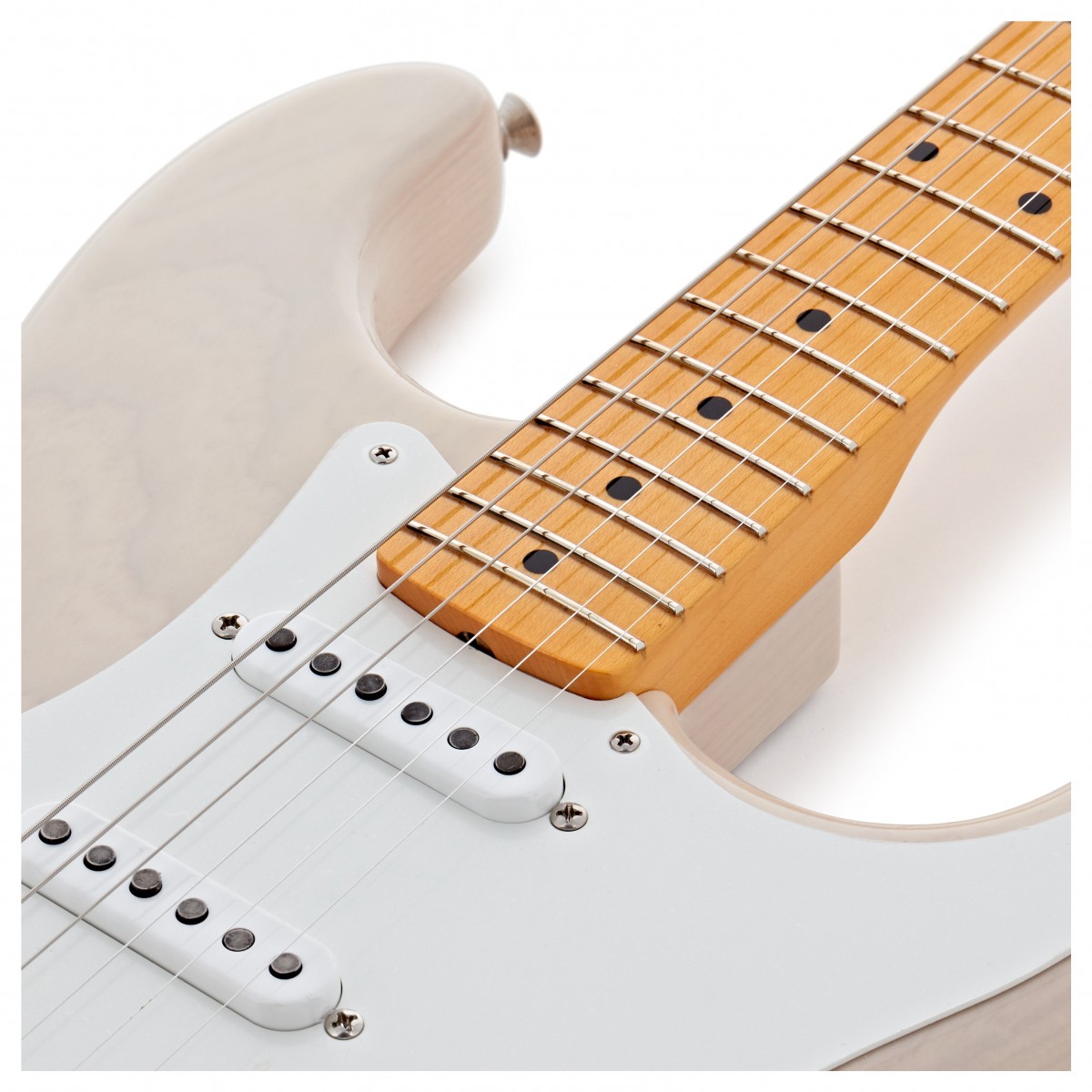 Fender Custom Shop Strat Vintage Custom 1955 Hardtail 3s Ht Mn - Time Capsule Package White Blonde - Str shape electric guitar - Variation 4