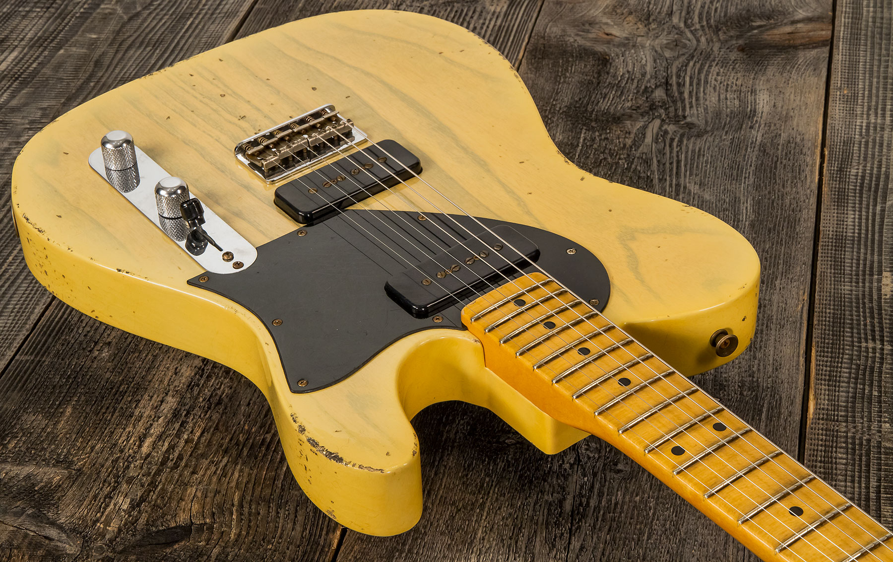 Fender Custom Shop Tele 1950 Masterbuilt J.smith Mn #r111000 - Relic Nocaster Blonde - Tel shape electric guitar - Variation 1