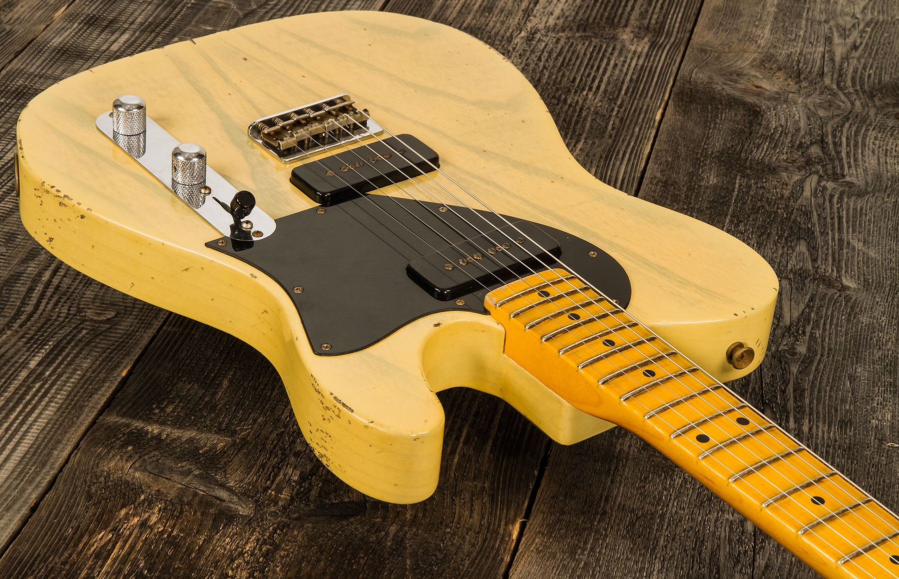 Fender Custom Shop Tele 1950 Masterbuilt J.smith Mn #r116221 - Relic Nocaster Blonde - Tel shape electric guitar - Variation 1