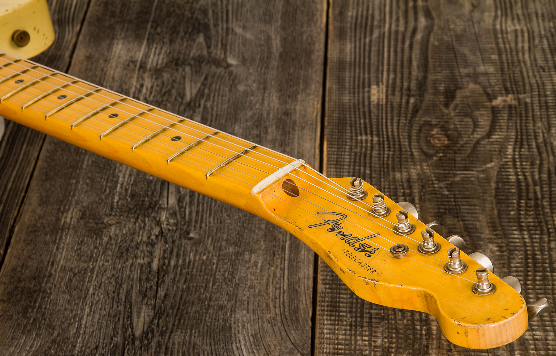 Fender Custom Shop Tele 1950 Masterbuilt J.smith Mn #r116221 - Relic Nocaster Blonde - Tel shape electric guitar - Variation 4