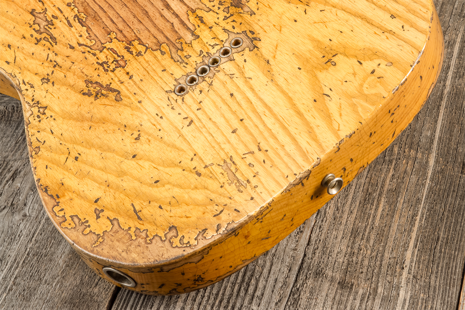 Fender Custom Shop Tele 1951 Sh Mn #r13524 - Super Heavy Relic Natural - Tel shape electric guitar - Variation 9