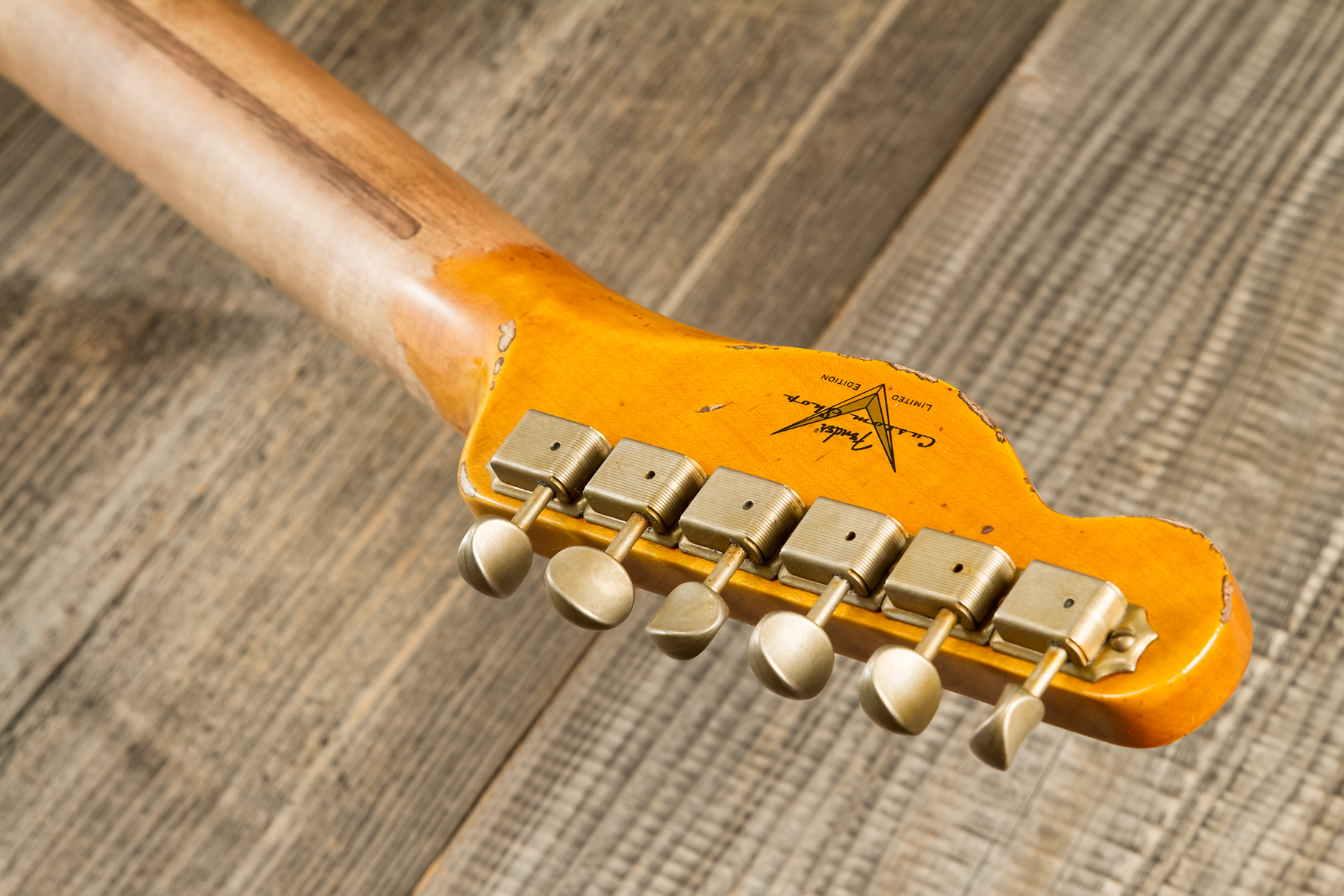 Fender Custom Shop Tele 1951 Sh Mn #r13524 - Super Heavy Relic Natural - Tel shape electric guitar - Variation 11