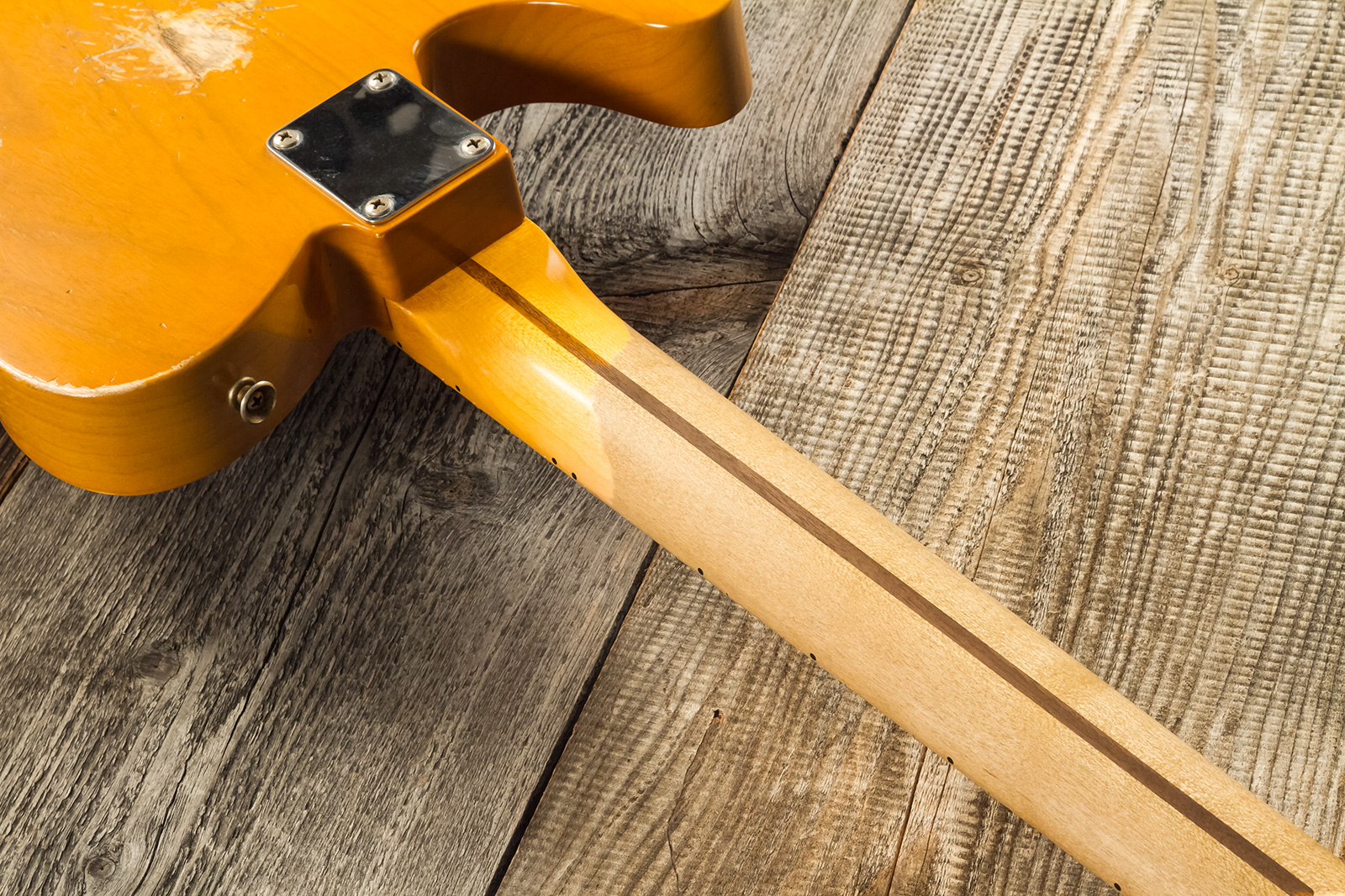 Fender Custom Shop Tele 1952 Masterbuilt A.hicks 2s Ht Mn #r126811 - Relic Smoked Butterscotch Blonde - Tel shape electric guitar - Variation 9