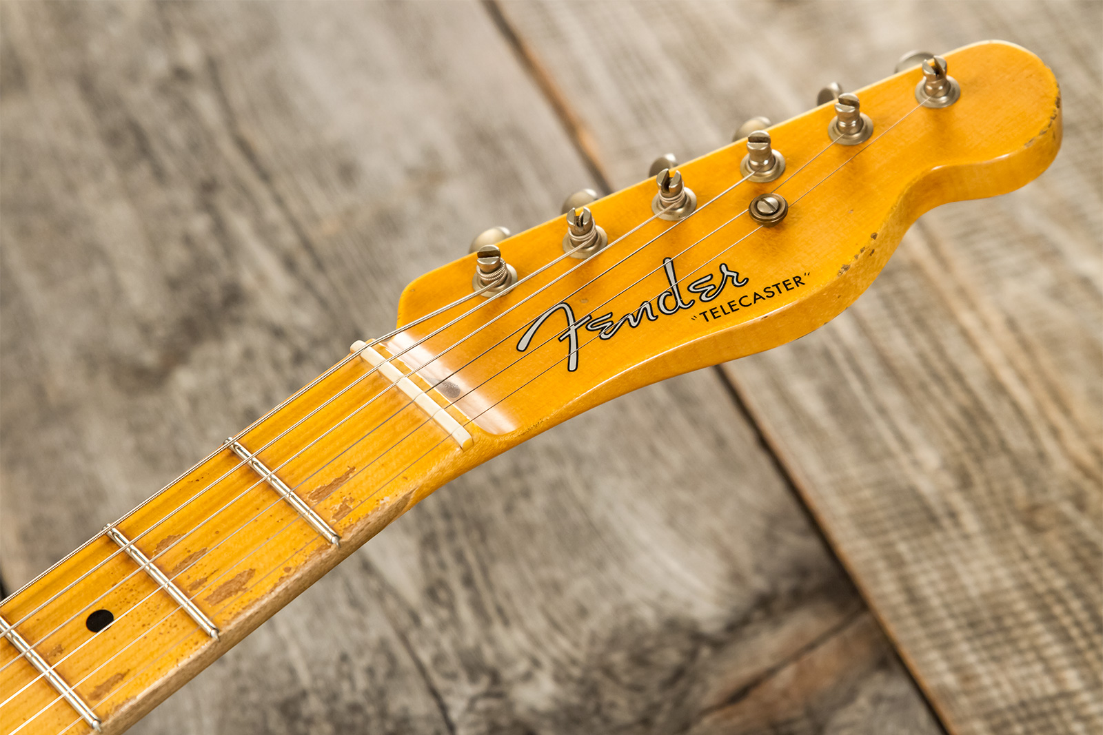 Fender Custom Shop Tele 1952 Masterbuilt A.hicks 2s Ht Mn #r126811 - Relic Smoked Butterscotch Blonde - Tel shape electric guitar - Variation 10
