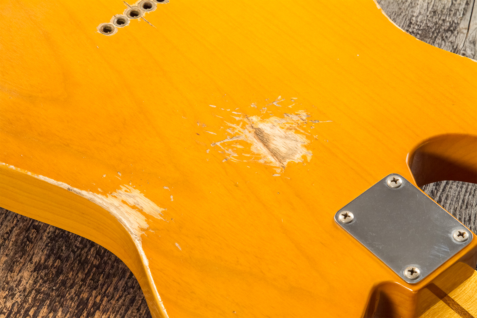 Fender Custom Shop Tele 1952 Masterbuilt A.hicks 2s Ht Mn #r126811 - Relic Smoked Butterscotch Blonde - Tel shape electric guitar - Variation 8