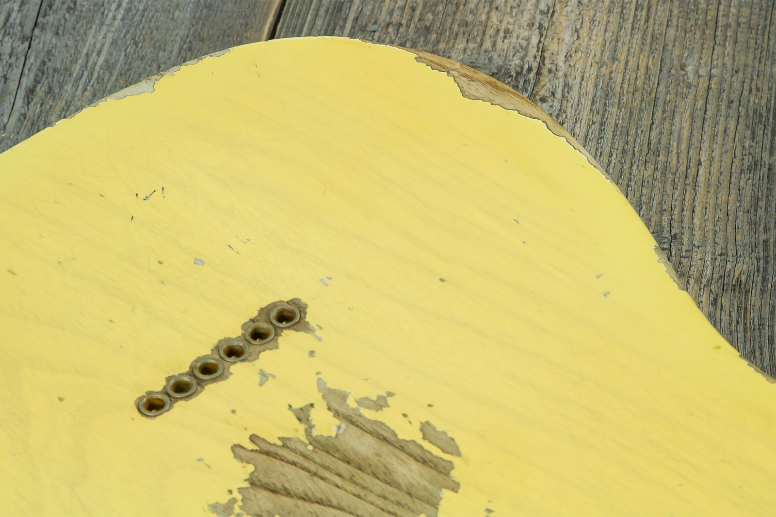 Fender Custom Shop Tele 1953 2s Ht Mn #r126760 - Heavy Relic Nocaster Blonde - Tel shape electric guitar - Variation 9