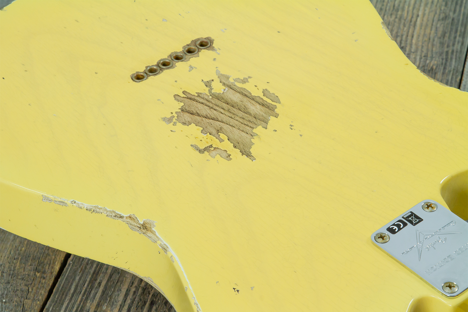 Fender Custom Shop Tele 1953 2s Ht Mn #r126760 - Heavy Relic Nocaster Blonde - Tel shape electric guitar - Variation 10