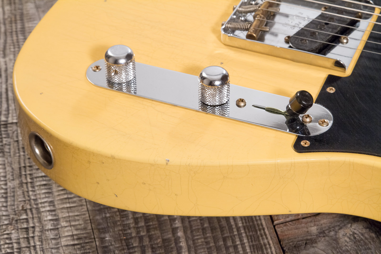 Fender Custom Shop Tele 1953 2s Ht Mn #r126793 - Journeyman Relic Aged Nocaster Blonde - Tel shape electric guitar - Variation 3