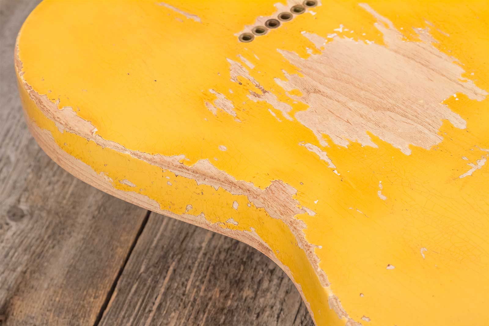 Fender Custom Shop Tele 1953 2s Ht Mn #r128654 - Super Heavy Relic Natural Blonde - Str shape electric guitar - Variation 9