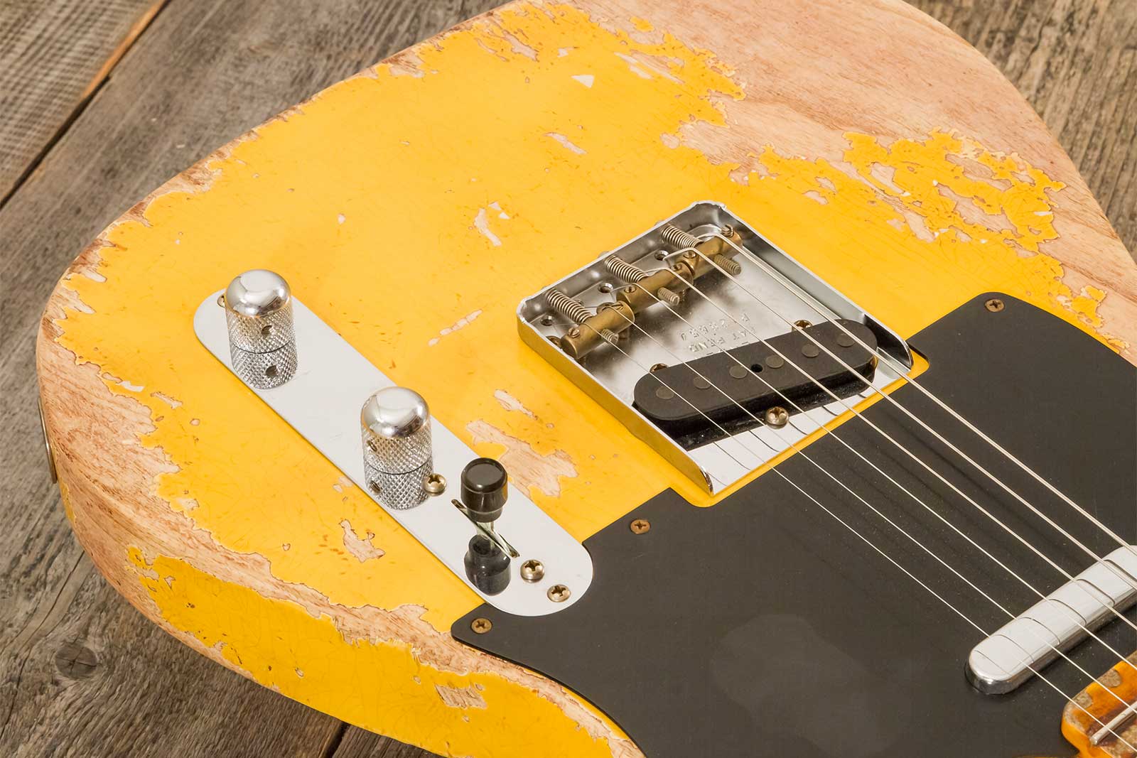Fender Custom Shop Tele 1953 2s Ht Mn #r128654 - Super Heavy Relic Natural Blonde - Str shape electric guitar - Variation 2