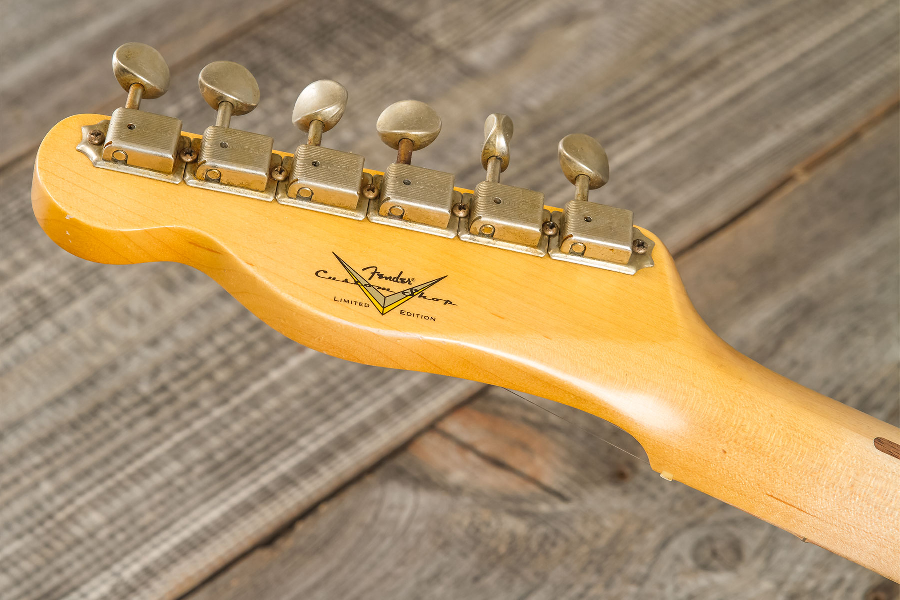Fender Custom Shop Tele 1955 2s Ht Mn #cz580065 - Journeyman Relic Natural Blonde - Str shape electric guitar - Variation 10