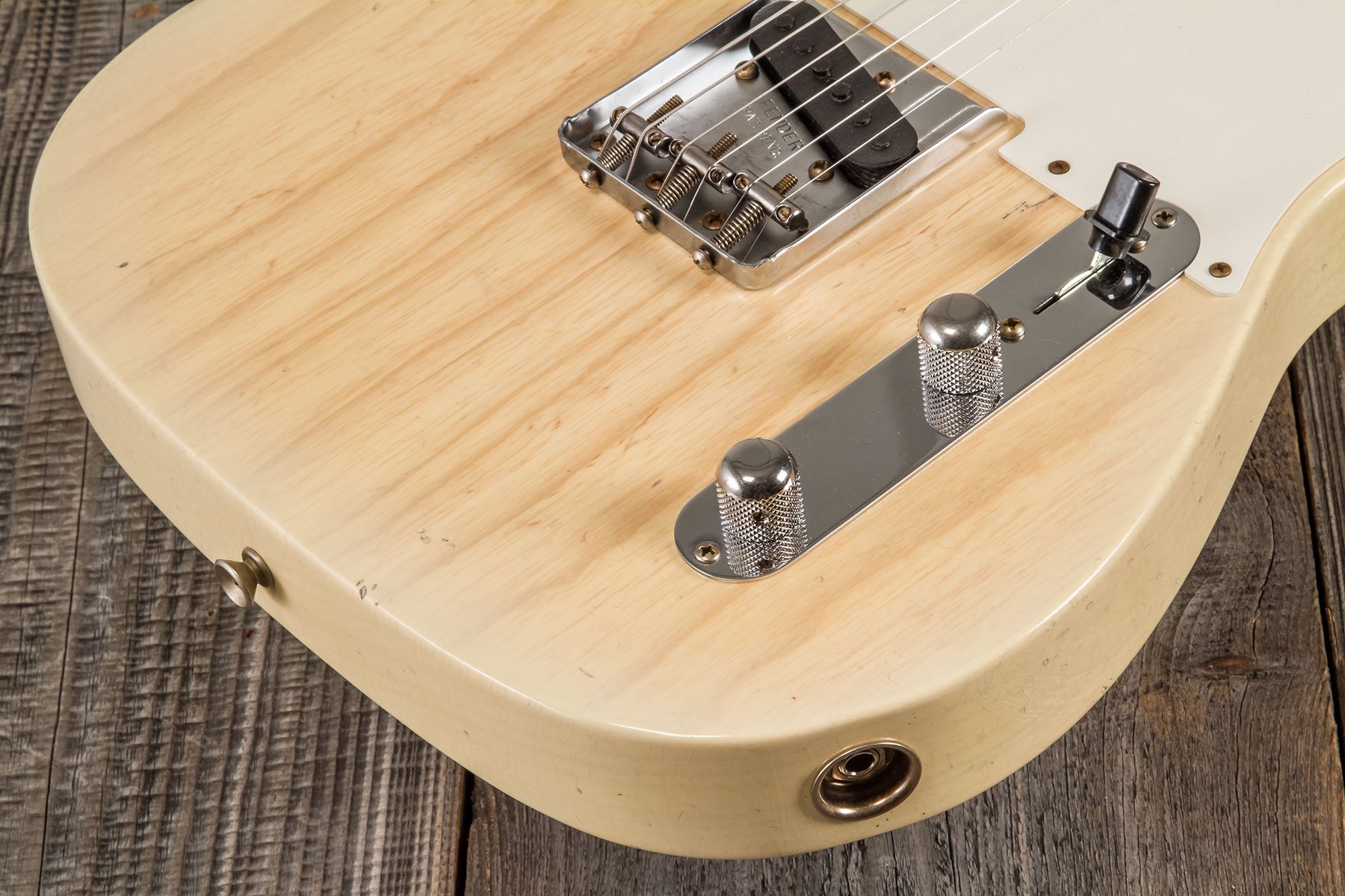 Fender Custom Shop Tele 1955 2s Ht Mn #cz580065 - Journeyman Relic Natural Blonde - Str shape electric guitar - Variation 3