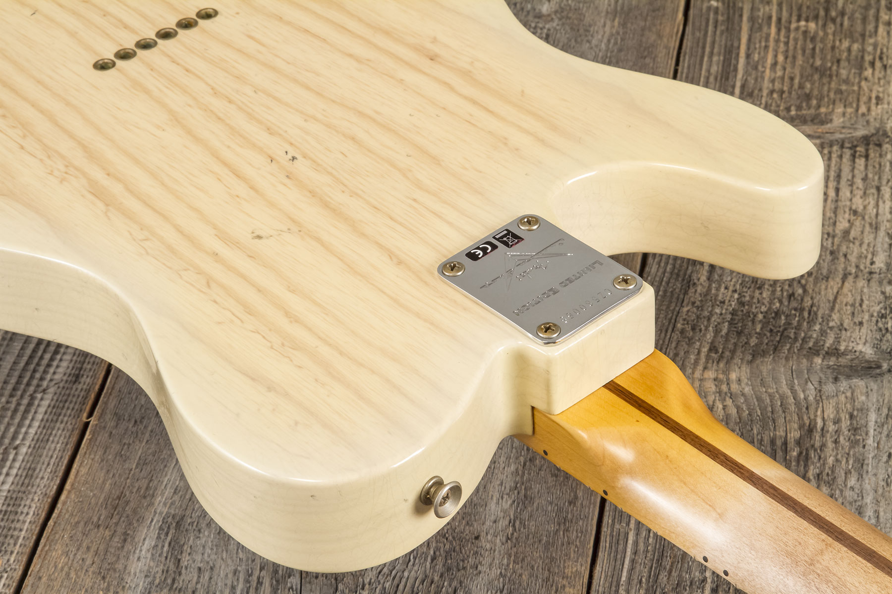 Fender Custom Shop Tele 1955 2s Ht Mn #cz580065 - Journeyman Relic Natural Blonde - Str shape electric guitar - Variation 7