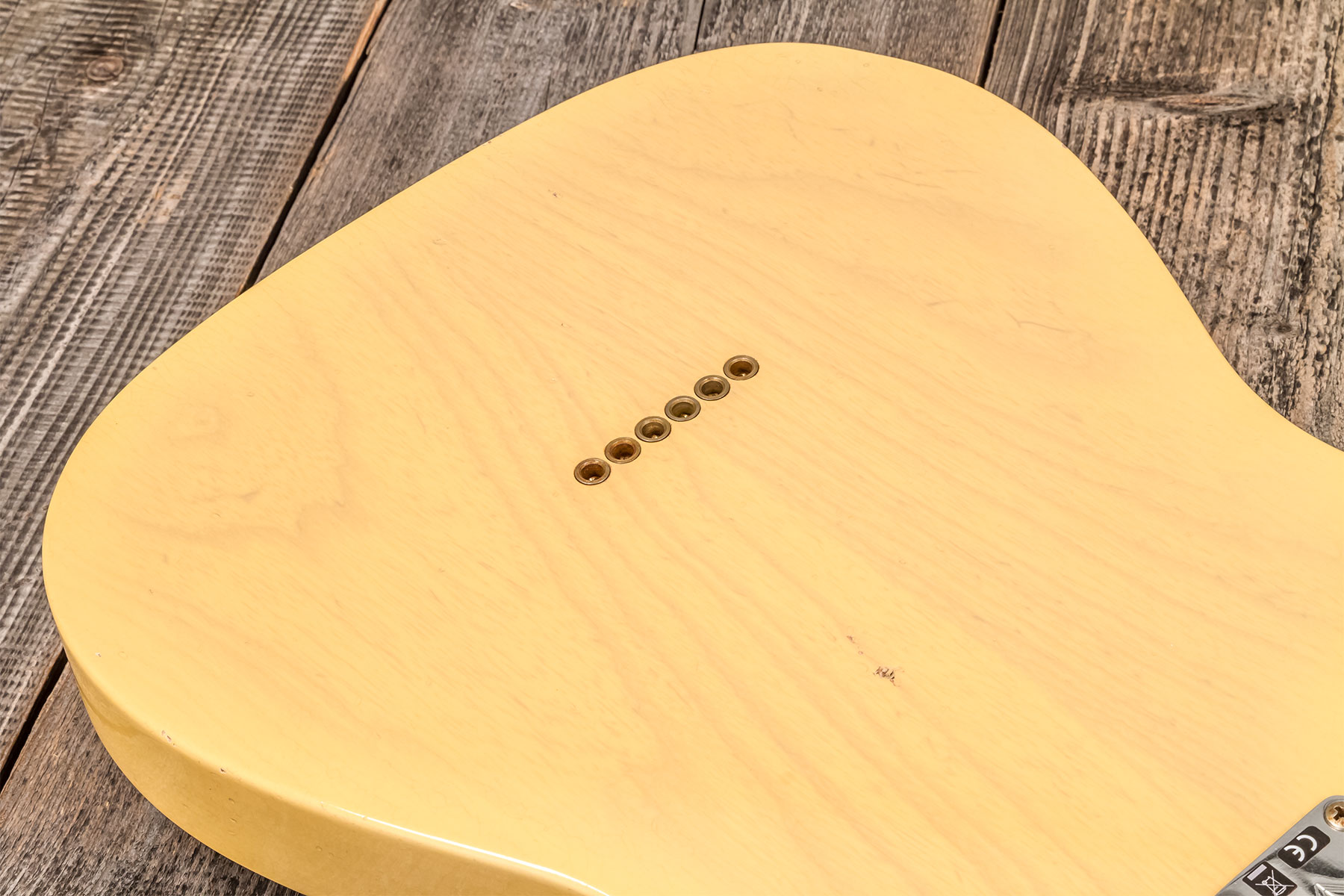 Fender Custom Shop Tele 1955 Ltd 2s Ht Mn #cz579629 - Journeyman Relic Natural Blonde - Tel shape electric guitar - Variation 6